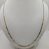 Collana catena maglia intrecciata oro 18k bicolore 60 cm 6.60 gr | Gioiellitosti.it